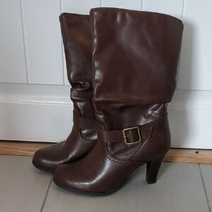 Brown Leather Women's Boots